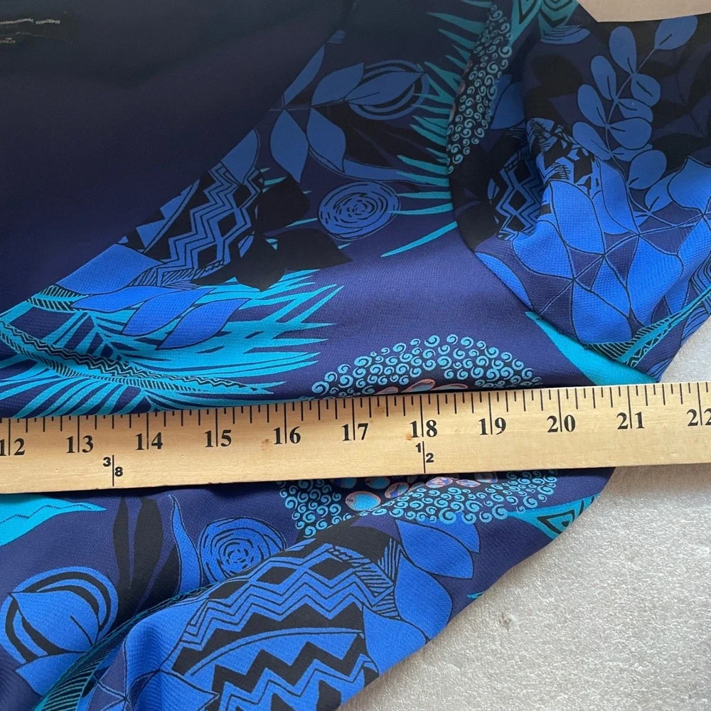 INC International Concepts Blue Floral Maxi Dress - Picture 10 of 14